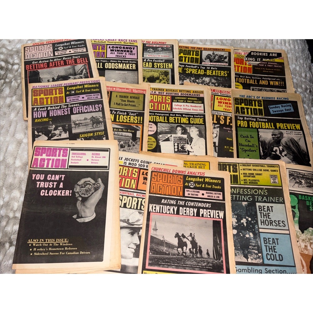 16 - 1971 Sports Action Betting Gambling Publications News Guides Horse Racing